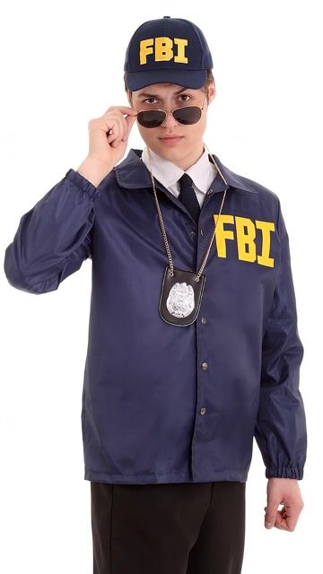 FUN2263AD Adult FBI Costume