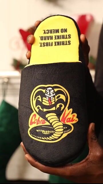 Whether you're a die-hard fan of the Cobra Kai dojo or simply someone who appreciates ultimate comfort, these exclusive Cobra Kai Slip-On Slippers for Adults are the perfect addition to your wardrobe.