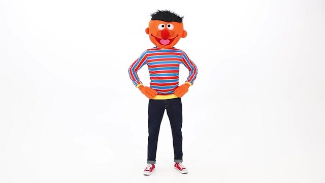 FUN2560AD Sesame Street Ernie Mascot Costume for Men
