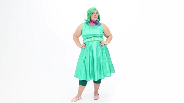 FUN7375PL Plus Size Women's Disney and Pixar Inside Out Disgust Costume