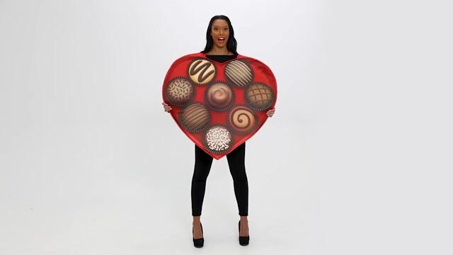 FUN1836AD Heart-Shaped Box of Chocolates Adult Costume