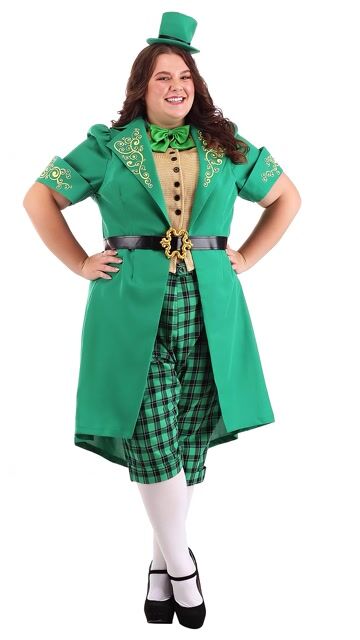 FUN3098PL Ai Women's Plus Charming Leprechaun Costume
