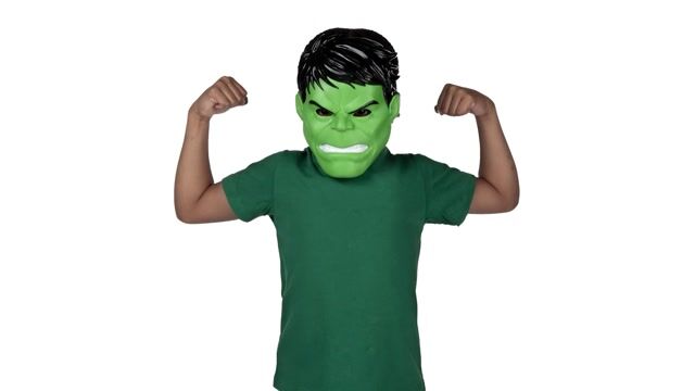 JWC1167 Hulk Child Half Mask 360 GIF Rotation
