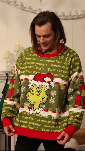 Show off your mischievous holiday spirit with the Adult You're a Mean One Mr. Grinch Sweater! Featuring everyone’s favorite grouchy green character, this cozy and fun sweater is perfect for spreading some Grinchy cheer at Christmas.